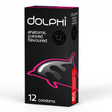 Презервативы Dolphi Anatomic Flavoured Colored , 12 шт