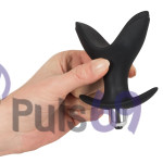 Анальная пробка расширитель с вибрацией Black Velvets Vibrating Anchor Plug от Orion