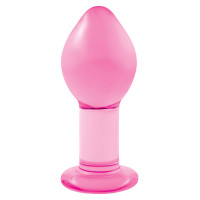Анальная пробка NS Novelties Crystal Premium Glass Large Pink Анальная пробка NS Novelties Crystal Premium Glass Large Pink