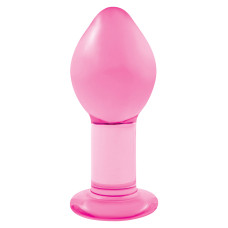 Анальная пробка NS Novelties Crystal Premium Glass Large Pink Анальная пробка NS Novelties Crystal Premium Glass Large Pink