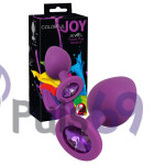 Анальная пробка  Colorful Joy Jewel Purple Plug Medium от Orion