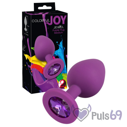 Анальная пробка Colorful Joy Jewel Purple Plug Medium от Orion Анальная пробка Colorful Joy Jewel Purple Plug Medium от Orion