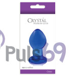 Анальная пробка NS Novelties Crystal Premium Glass Small Blue