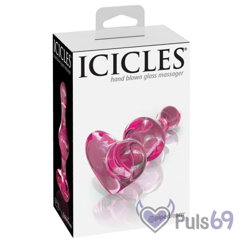 Анальная пробка Pipedream Icicles No. 75 с сердечком Анальная пробка Pipedream Icicles No. 75 с сердечком