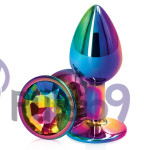 Металлическая анальная пробка Ns novelties Rear Assets Multicolor Small