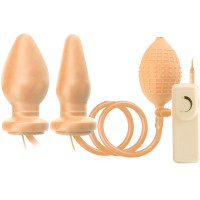 Анальная пробка Butt Plug с грушей и вибрацией от Seven Creations Анальная пробка Butt Plug с грушей и вибрацией от Seven Creations