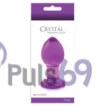 Анальная пробка NS Novelties Crystal Medium Glass Large Purple