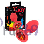 Анальная пробка  Colorful Joy Jewel Red Plug Small от Orion