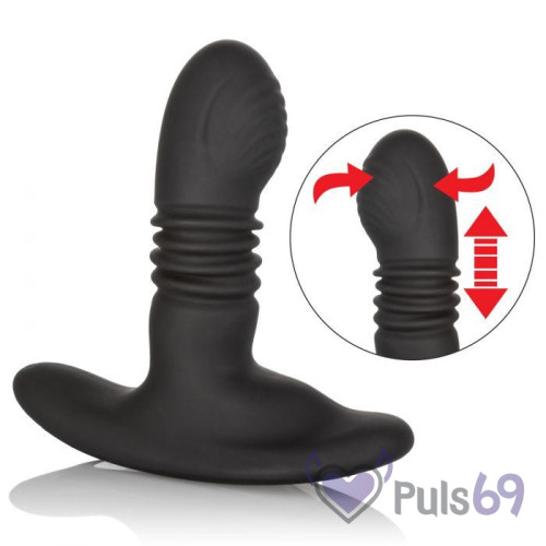 Анальная пробка с вибро и ротацией Eclipse Thrusting Rotator Probe от California Exotic Novelties