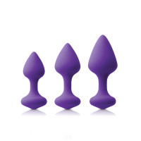 Набор анальных пробок NS Novelties Inya Triple Kiss Trainer Kit Purple Набор анальных пробок NS Novelties Inya Triple Kiss Trainer Kit Purple
