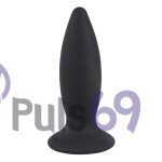 Анальная пробка с вибрацией Black Velvets Recharge Plug Small от Orion