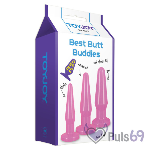 Набор анальных пробок Best Butt Buddies от Toy Joy Набор анальных пробок Best Butt Buddies от Toy Joy