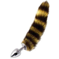 Анальная пробка с хвостиком Dolce Piccante Jewellery Plug with Tail Small Анальная пробка с хвостиком Dolce Piccante Jewellery Plug with Tail Small