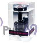 Анальная пробка с кристаллом Сваровски Diogol ANNI Round black T3