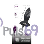 Анальная пробка с вибрацией Black Velvets Recharge Plug Small от Orion