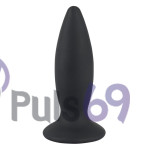 Анальная пробка с вибрацией Black Velvets Recharge Plug Medium от Orion