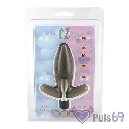 Анальная пробка с вибрацией Butt Ez Plug Black от Seven Creations Анальная пробка с вибрацией Butt Ez Plug Black от Seven Creations