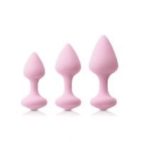 Набор анальных пробок NS Novelties Inya Triple Kiss Trainer Kit Pink Набор анальных пробок NS Novelties Inya Triple Kiss Trainer Kit Pink