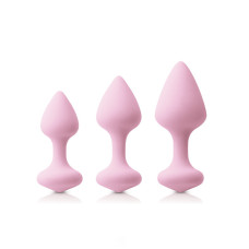 Набор анальных пробок NS Novelties Inya Triple Kiss Trainer Kit Pink