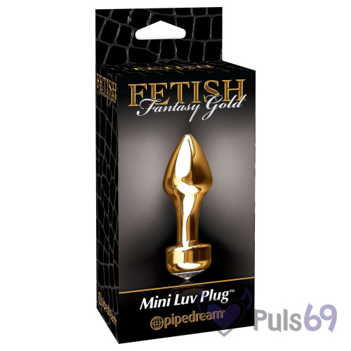 Анальная пробка Pipedream Fetish Fantasy Gold Mini Luv Plug Анальная пробка Pipedream Fetish Fantasy Gold Mini Luv Plug