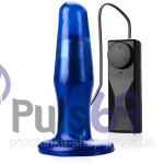 Анальная пробка с вибрацией Queeny Love Blue Plug от Orion