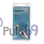 Анальная пробка Sextreme Steel Diamond Butt Plug S от Orion