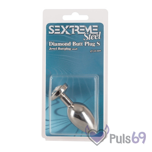 Анальная пробка Sextreme Steel Diamond Butt Plug S от Orion Анальная пробка Sextreme Steel Diamond Butt Plug S от Orion