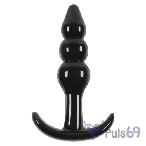 Анальная пробка NS Novelties Jelly Rancher Ripple T-Plug Black