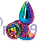 Металлическая анальная пробка Ns novelties Rear Assets Multicolor Medium