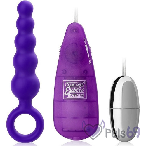 Анальная пробка с вибрацией Booty Shaker от California Exotic Novelties