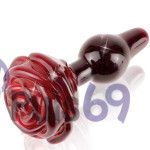 Анальная пробка Pipedream Icicles No. 76 с розой