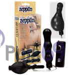 Анальная пробка расширитель Zepplin с грушей и вибрацией от Seven Creations