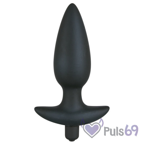 Анальная пробка с вибрацией Black Velvets Vibrating Plug Large от Orion