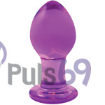 Анальная пробка NS Novelties Crystal Medium Glass Large Purple