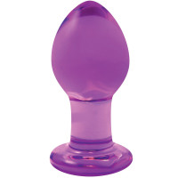 Анальная пробка NS Novelties Crystal Medium Glass Large Purple
