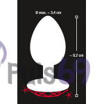 Анальная пробка с кристалликом Diamond Anal Plug medium от Orion