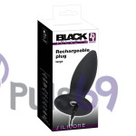 Анальная пробка с вибрацией Black Velvets Recharge Plug Large от Orion