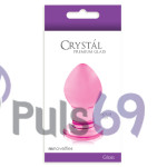 Анальная пробка NS Novelties Crystal Premium Glass Small Pink