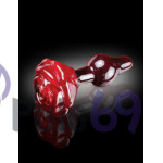 Анальная пробка Pipedream Icicles No. 76 с розой