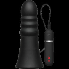 Большая анальная пробка с вибрацией Kink Vibrating Silicone Butt Plug Ridged 8 Большая анальная пробка с вибрацией Kink Vibrating Silicone Butt Plug Ridged 8