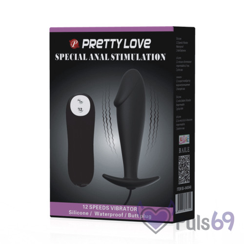 Анальная пробка с вибрацией Pretty Love Special Anal Stimulation от Baile Анальная пробка с вибрацией Pretty Love Special Anal Stimulation от Baile
