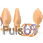 Анальная пробка Butt Plug Plus Pump с грушей от Seven Creations