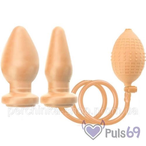 Анальная пробка Butt Plug Plus Pump с грушей от Seven Creations
