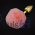 Анальная пробка с хвостиком Dolce Piccante Jewellery Plug with Tail Small