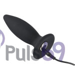 Анальная пробка с вибрацией Black Velvets Recharge Plug Small от Orion