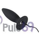Анальная пробка с вибрацией Black Velvets Recharge Plug Large от Orion