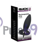Анальная пробка с вибрацией Black Velvets Recharge Plug Medium от Orion