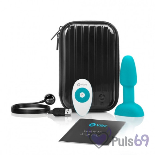 Анальная пробка с вибрацией и ротацией B-vibe Rimming Plug Petite