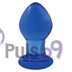Анальная пробка NS Novelties Crystal Premium Glass Small Blue