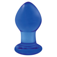 Анальная пробка NS Novelties Crystal Premium Glass Small Blue